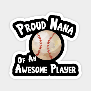 Favorite Player Nana Love Softball Player Magnet
