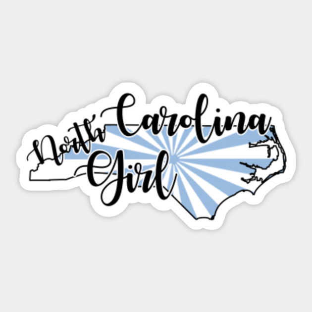 North Carolina Girl Cute North Carolina Sticker Teepublic