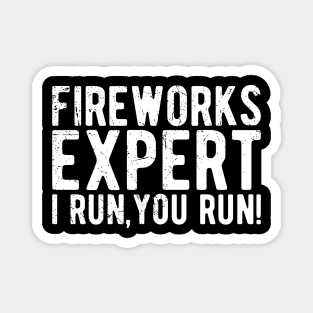 Fireworks Expert fourth of july Magnet