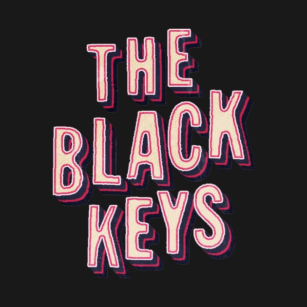 The black keys - retro pink by V x Y Creative