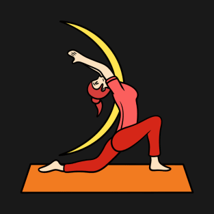 Yoga pose - moon T-Shirt