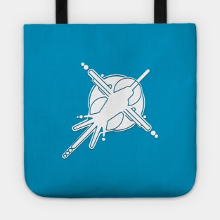 Crop Circle Hummingbird In White Tote