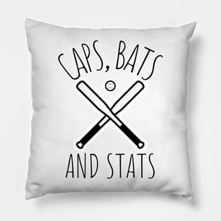 Caps, Bats and Stats Pillow