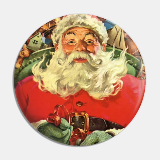 Vintage Santa Claus Pin by MasterpieceCafe