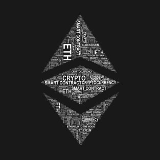 Ethereum Logo World Cloud T-Shirt