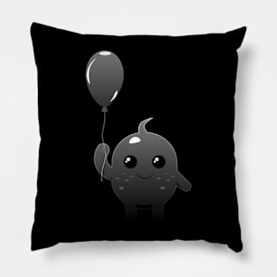 Holding a balloon, Burntboo Pillow