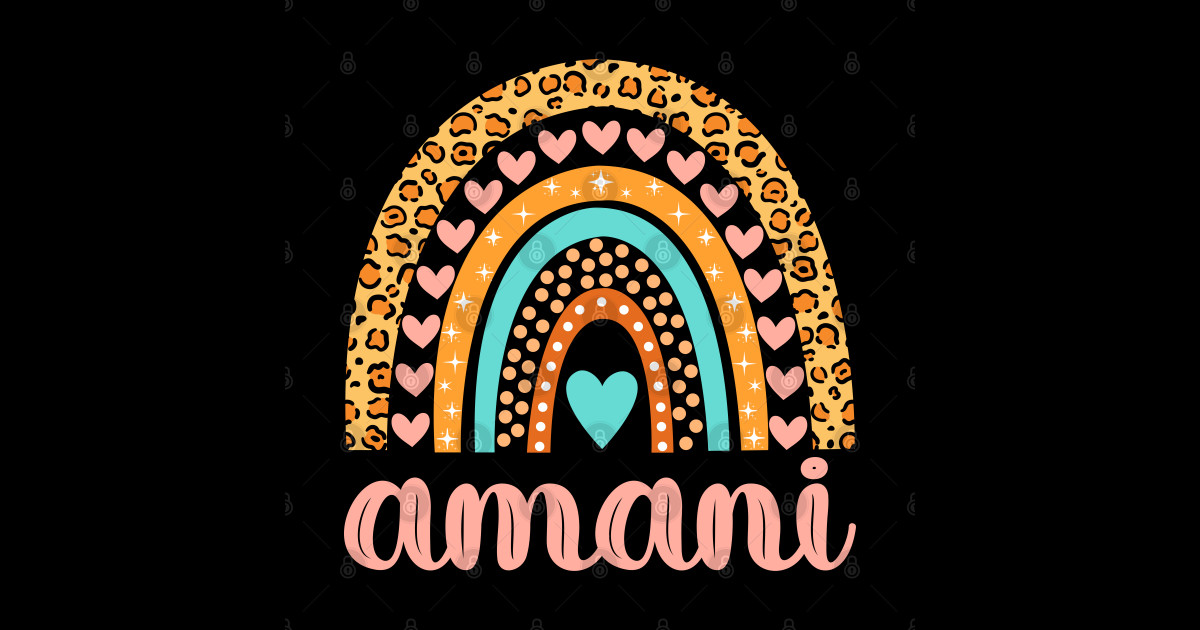 Amani Name Amani Birthday Amani Sticker TeePublic