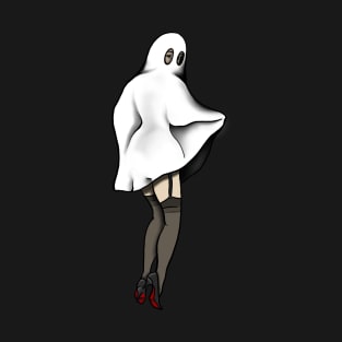 Spooky Pinup Ghost T-Shirt