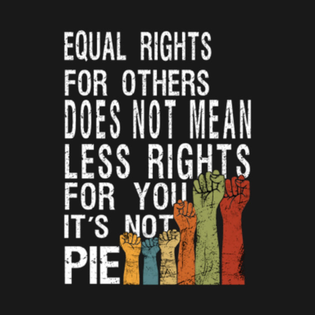 Disover Equal Rights For Others Does Not Mean Less Rights For You Its Not Pie - Equal Rights For Others Does Not Mean - T-Shirt