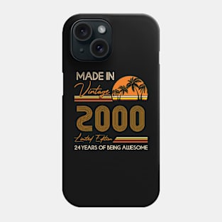 D4642000 Made In Vintage 2000 Limited Edition 24 Being Awesome Phone Case