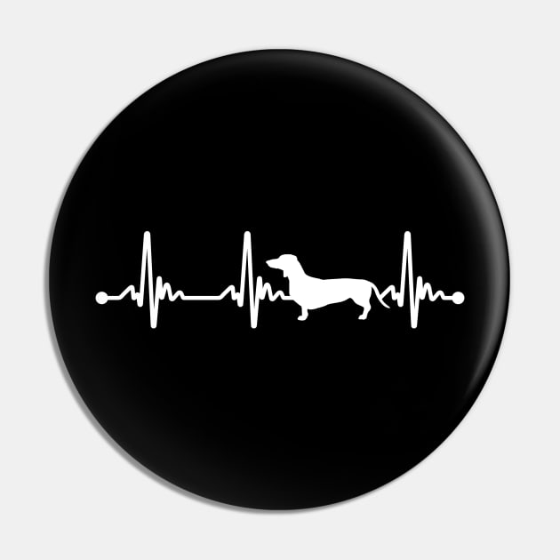 Dachshund Puppy Heartbeat Pin by KawaiiAttack