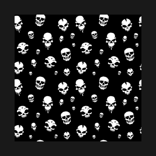 Hand drawn skull pattern T-Shirt