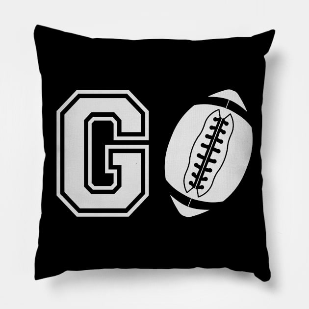 Football - Go football Pillow by KC Happy Shop