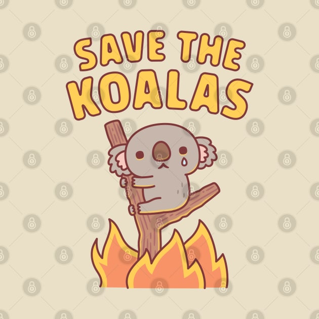 Sad Koala Caught In Bushfire, Save The Koalas by rustydoodle