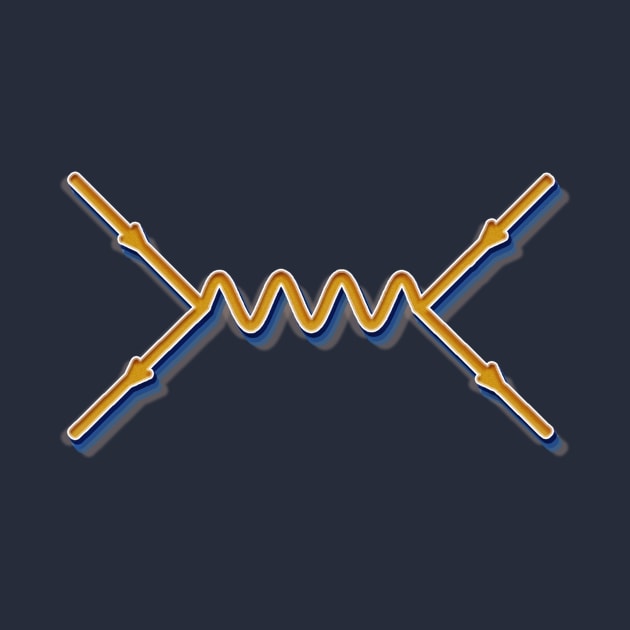 Retro Feynman Diagram by acrossTPB