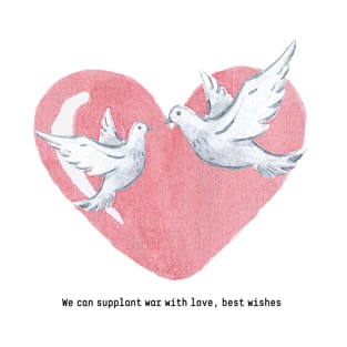 Embracing Peace: Love & Doves Design T-Shirt