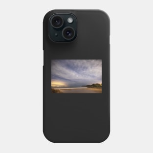 Caswell Bay on Gower in Wales at Night Phone Case