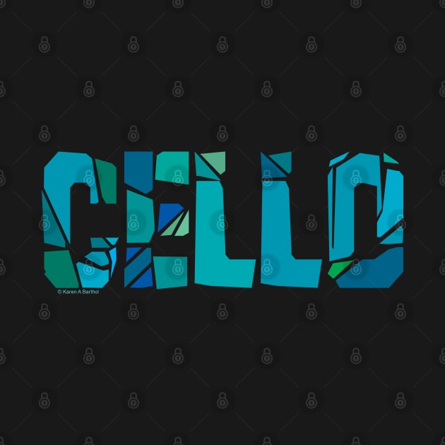 Cracked Cello Text by Barthol Graphics