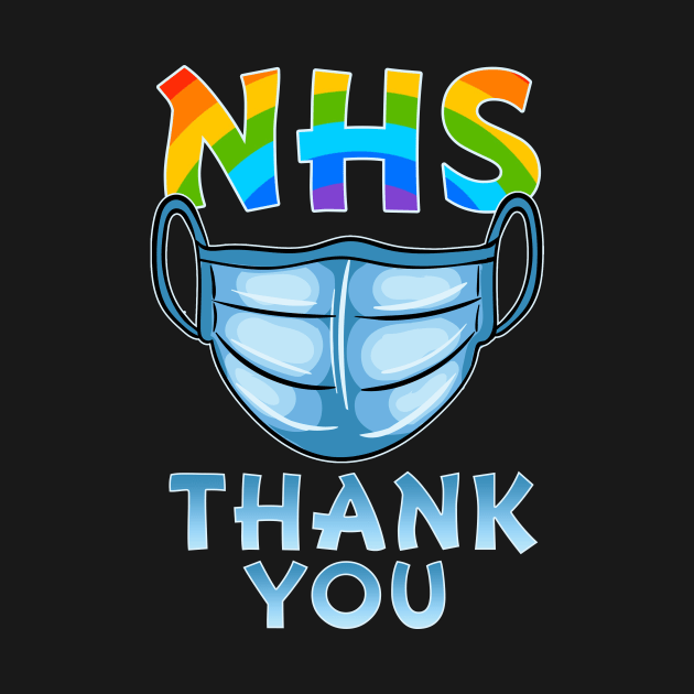 NHS SHIRT Thank You Rainbow Support by amhghdesign