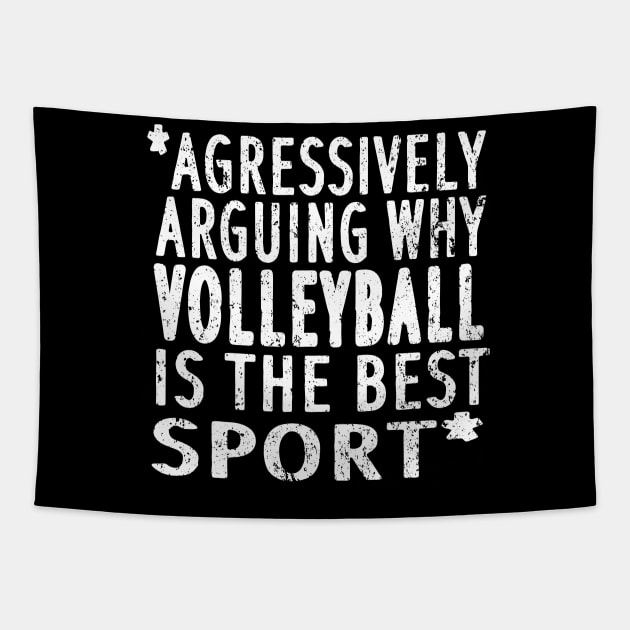 Volleyball team saying team plank sport Tapestry by FindYourFavouriteDesign