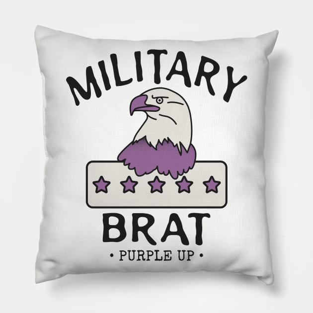 Vintage Military Brat Pillow by Etopix