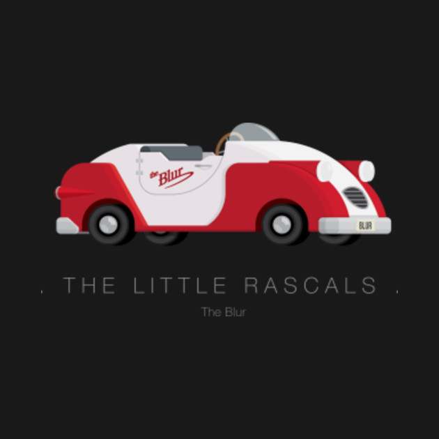 The Little Rascals - Famous Cars - The Blur - Long Sleeve T-Shirt ...