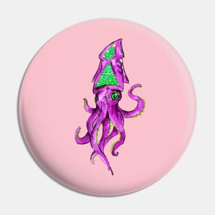 Pink Octopus Pin