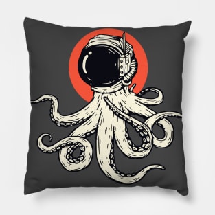 Octopus in Space Pillow