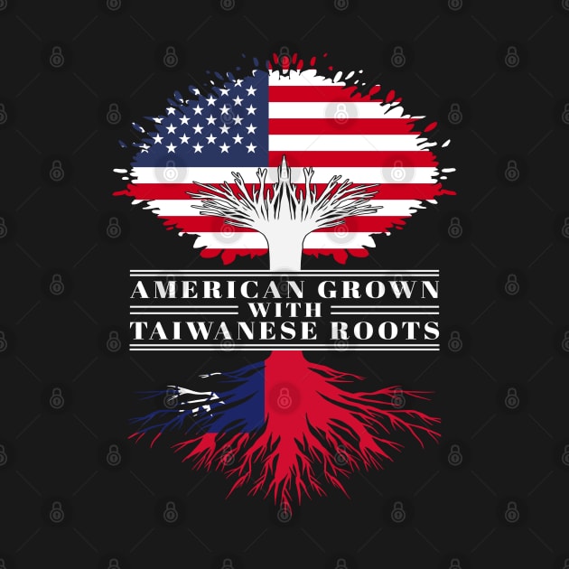 American Grown With Taiwanese Roots Us Taiwan Flag Tree by BramCrye