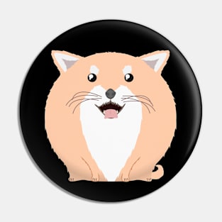 Sfurical round shiba inu dog doge Pin