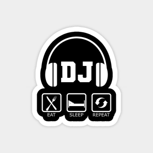 DJ - Eat Sleep DJ Repeat Magnet