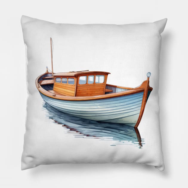 Boat Pillow by Chromatic Fusion Studio