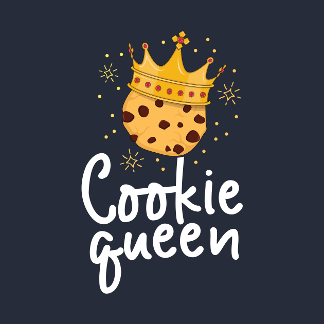 Cookie Queen Cute Chocolate Chip Foodie Gift Girls Women Baking