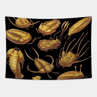 Golden Trilobites Tapestry