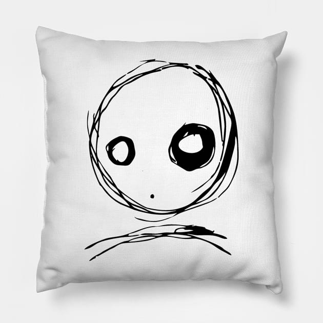 Zombie Doodle Pillow by Parsonsarts