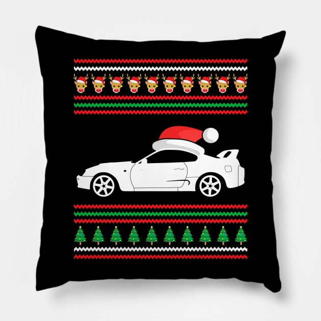 JDM Race Car Ugly Christmas Car Pillow by Rebellion Store