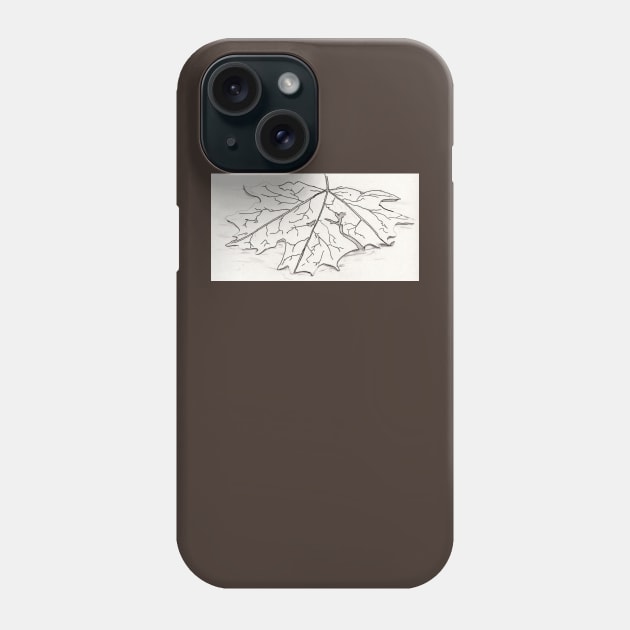 Leaf Lines Phone Case by Art is Sandy