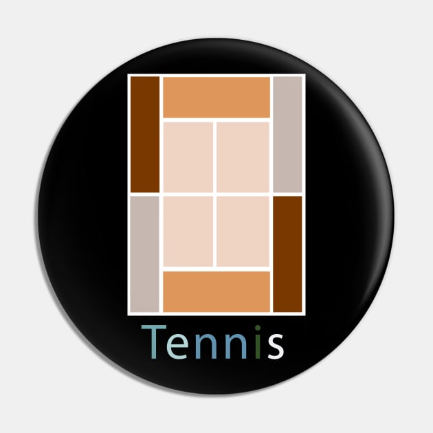 Tennis Court Pin by King Chris