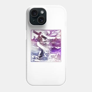 Woman Walking In Water In Amethyst Phone Case