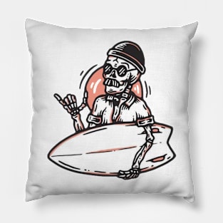 Shaded skeleton Pillow