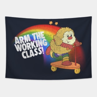 Arm The Working Class / 80s Cartoon Meme Design Tapestry