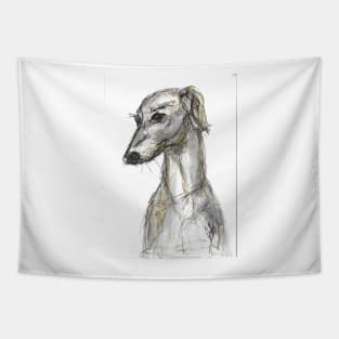 Portrait of a greyhound Tapestry