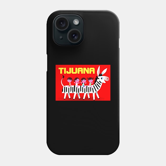 Tijuana Zebra Donkey Phone Case by MEXOPOLIS