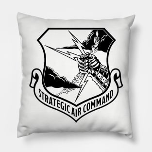 Strategic Air Command Crest Single Color Black Pillow