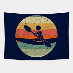 Cool Kayaking Sunset Tapestry