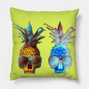 Pineapple Skull Pillow