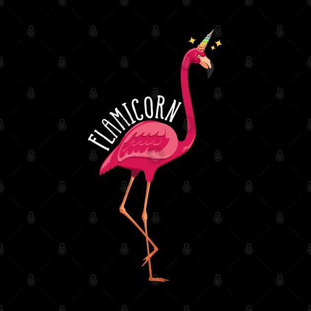 Flamicorn Flamingo And Unicorn by LotusTee