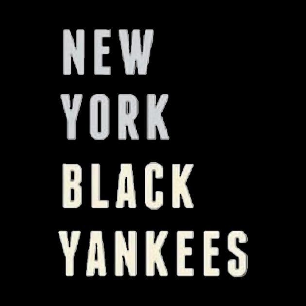 New York Black Yankees RETRO Design by Bleeding Yankee Blue