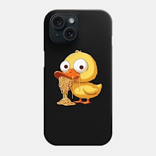 Cute Duck Clumsy Spaghetti Lover Phone Case