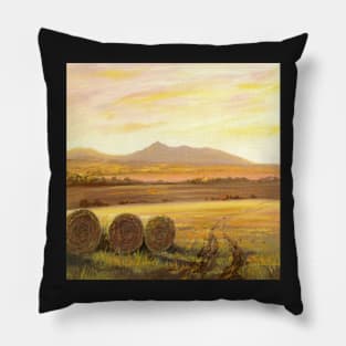 Golden Bales of Bennachie Pillow